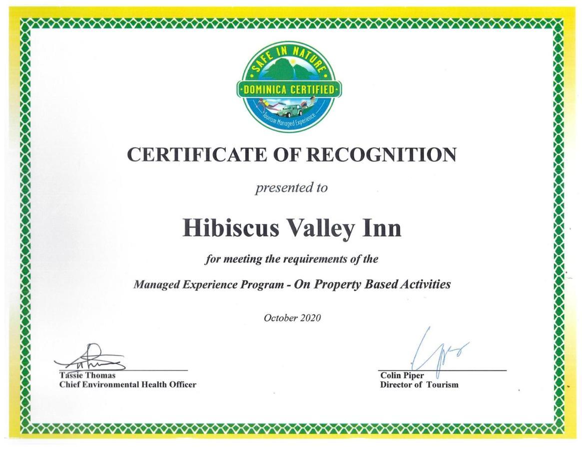 Hibiscus Valley Inn Marigot Eksteriør bilde
